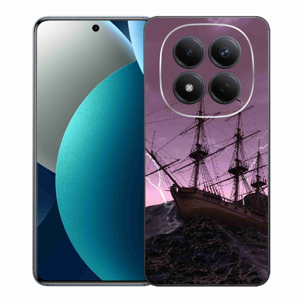 Gelový kryt mmCase na Xiaomi Redmi Note 15 Pro - loď v bouři
