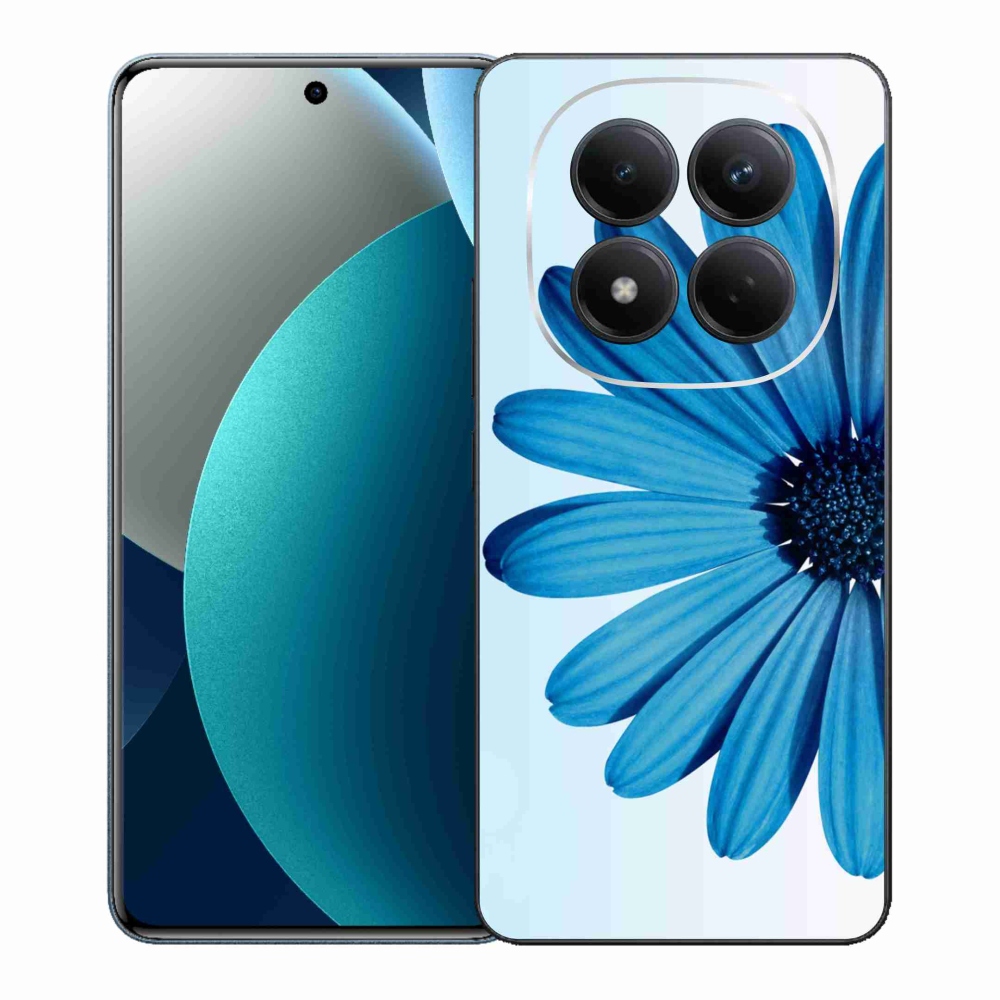 Gelový kryt mmCase na Xiaomi Redmi Note 15 Pro - modrá kopretina