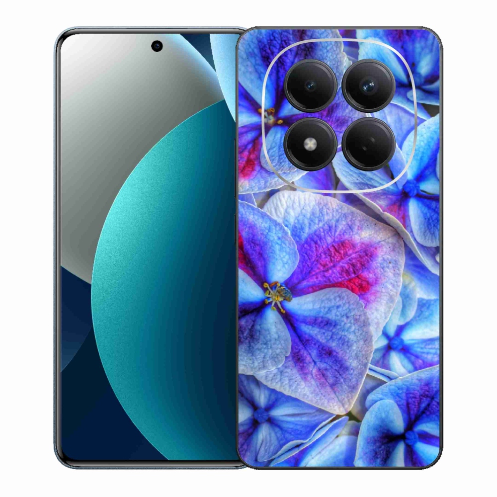 Gelový kryt mmCase na Xiaomi Redmi Note 15 Pro - modré květy 1