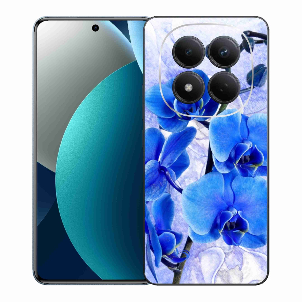 Gelový kryt mmCase na Xiaomi Redmi Note 15 Pro - modré květy