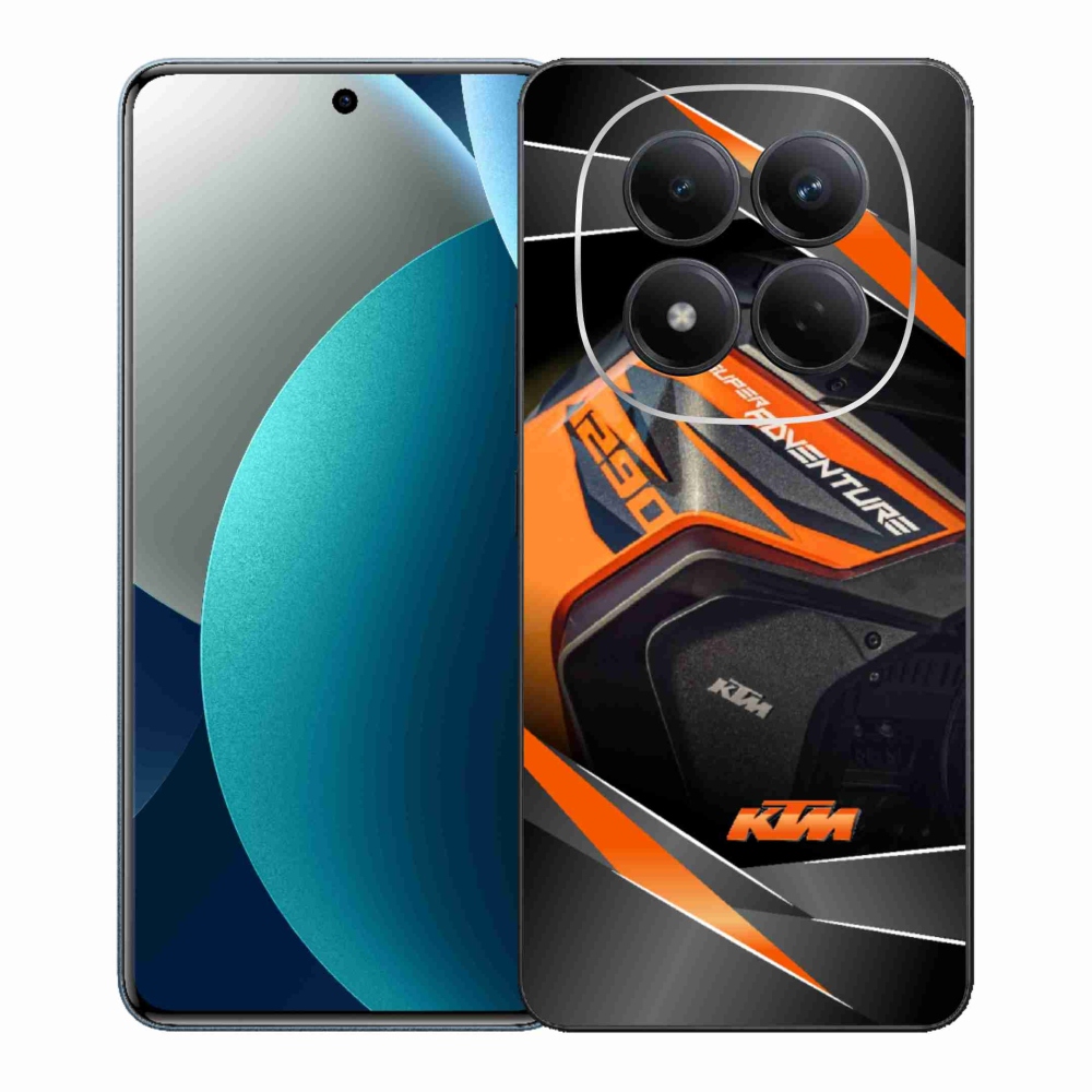 Gelový kryt mmCase na Xiaomi Redmi Note 15 Pro - motorka ktm