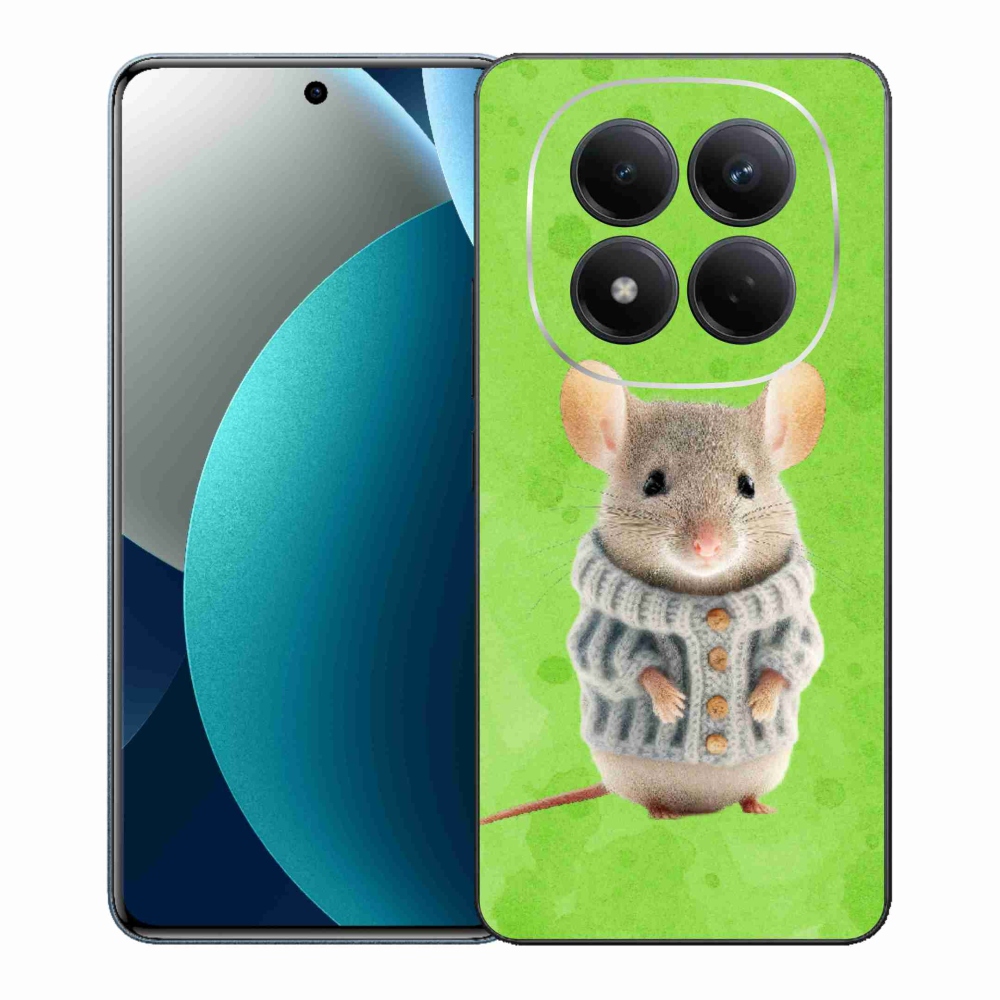 Gelový kryt mmCase na Xiaomi Redmi Note 15 Pro - myška ve svetru