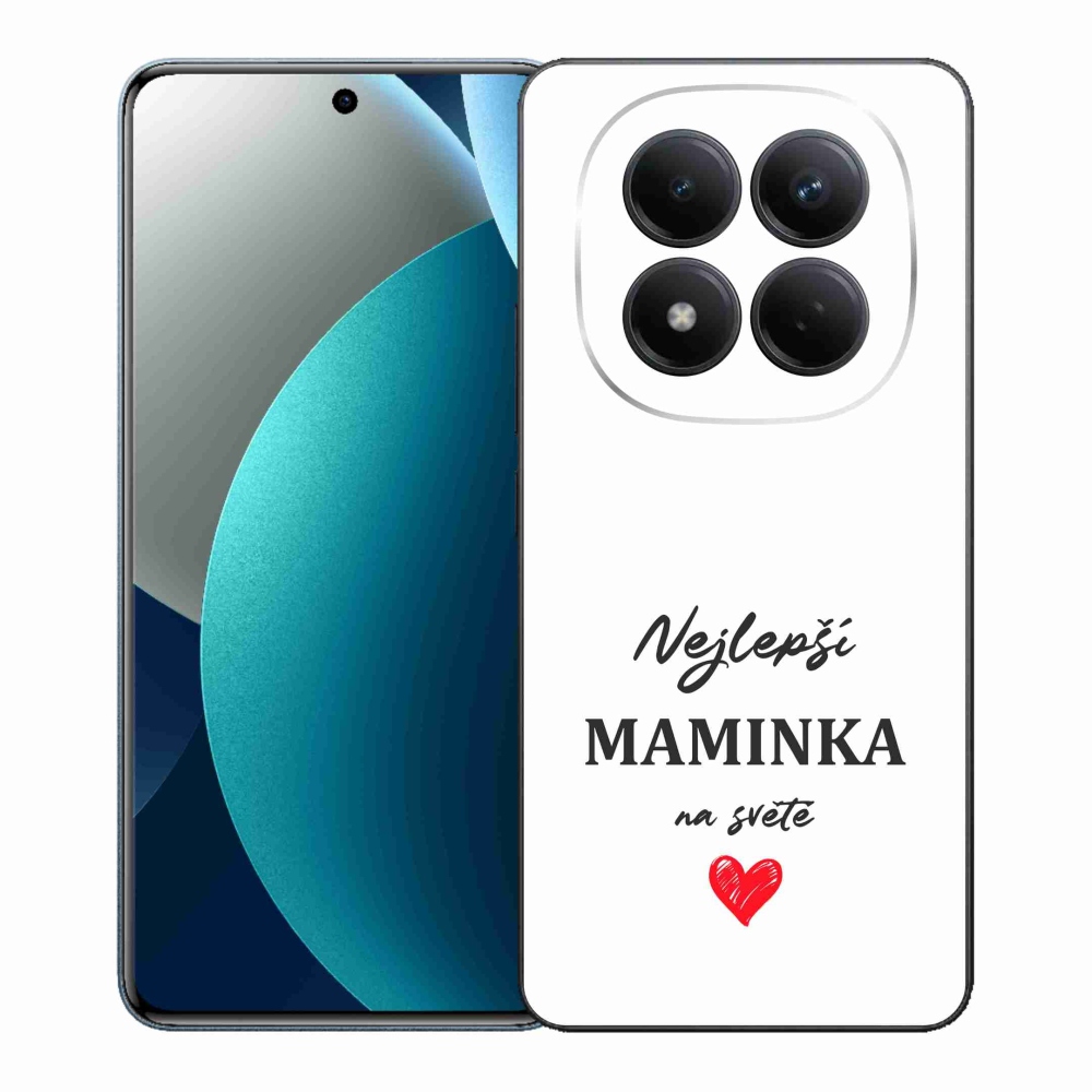 Gelový kryt mmCase na Xiaomi Redmi Note 15 Pro - nejlepší maminka 1 bílé pozadí