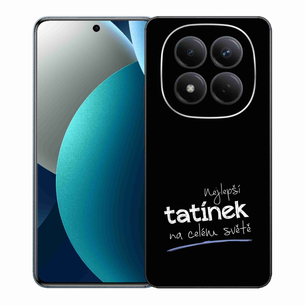 Gelový kryt mmCase na Xiaomi Redmi Note 15 Pro - nejlepší tatínek 4 černé pozadí