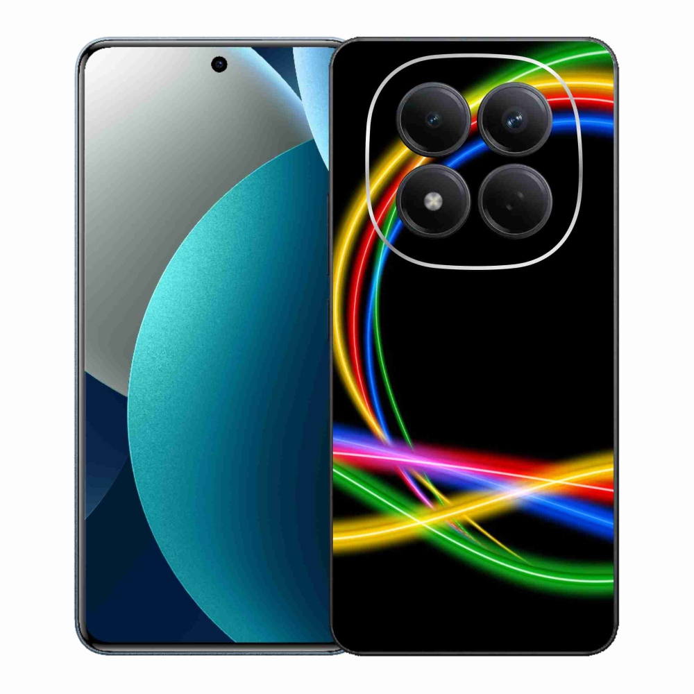 Gelový kryt mmCase na Xiaomi Redmi Note 15 Pro - neonové kruhy