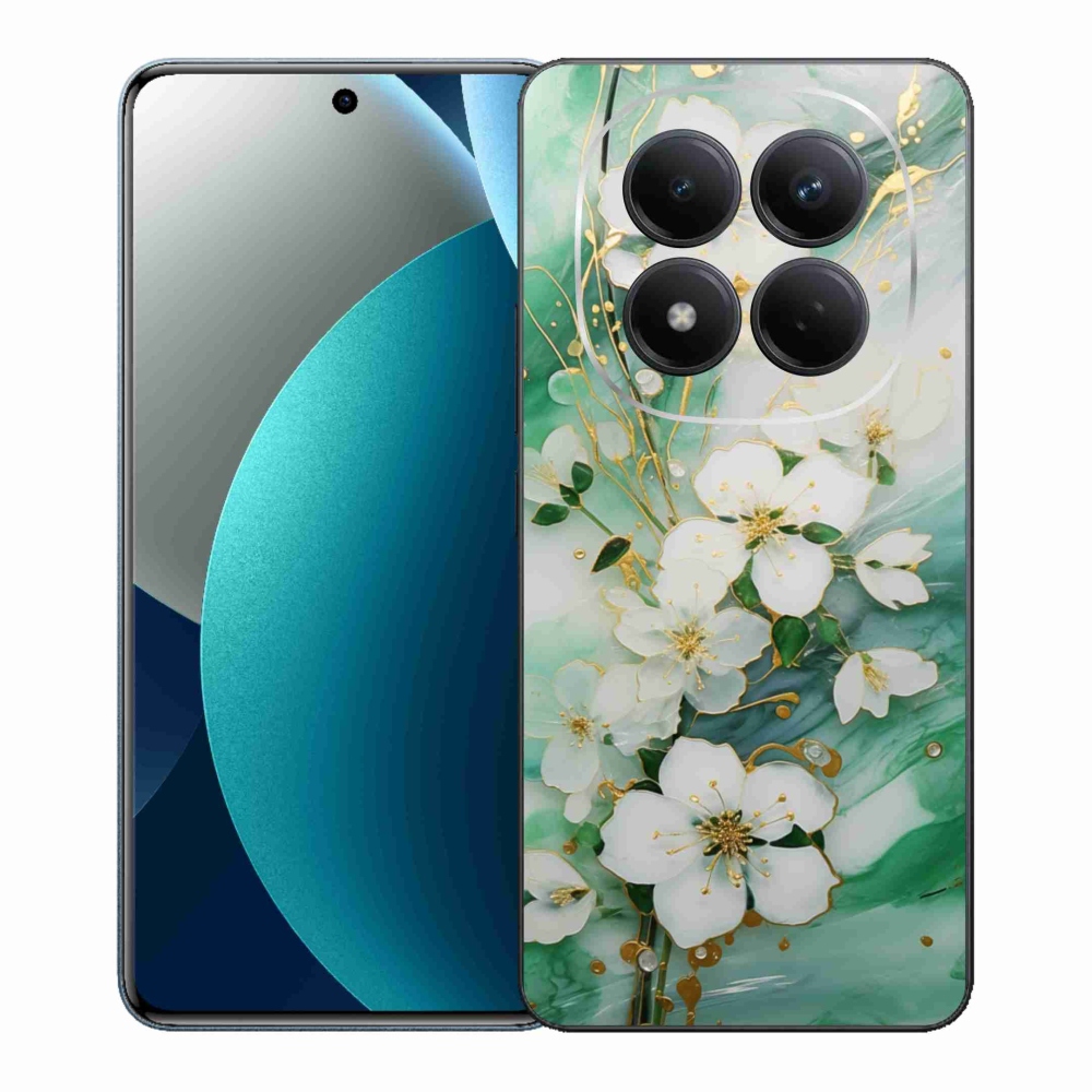 Gelový kryt mmCase na Xiaomi Redmi Note 15 Pro - něžné květy