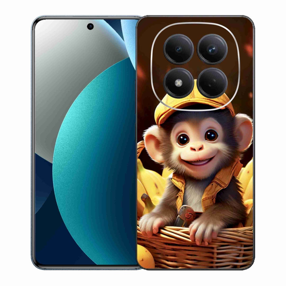 Gelový kryt mmCase na Xiaomi Redmi Note 15 Pro - opice v košíku
