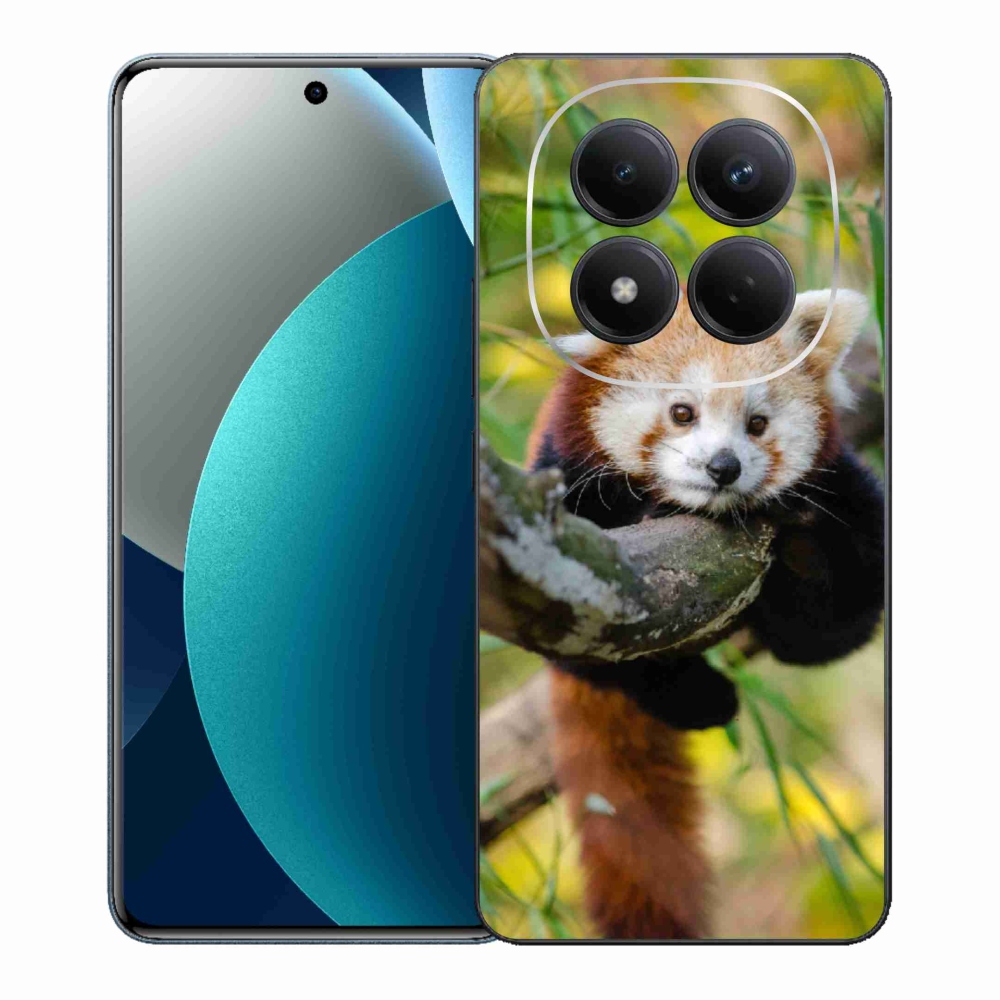 Gelový kryt mmCase na Xiaomi Redmi Note 15 Pro - panda červená