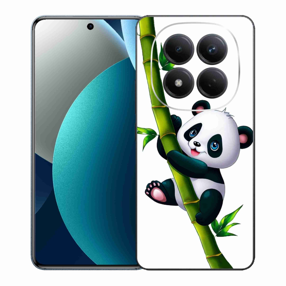 Gelový kryt mmCase na Xiaomi Redmi Note 15 Pro - panda na bambusu
