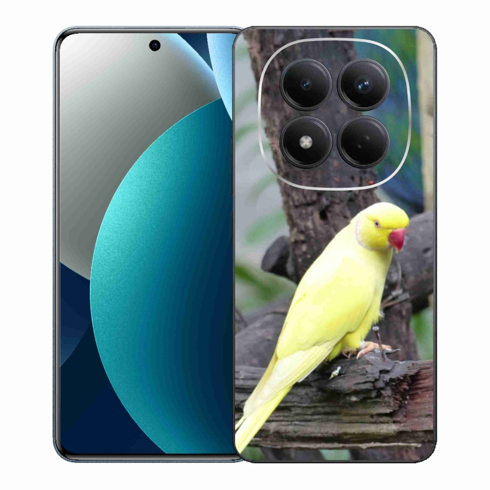 Gelový kryt mmCase na Xiaomi Redmi Note 15 Pro - papoušek alexandr žlutý