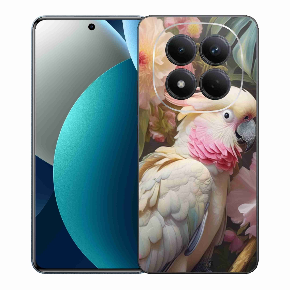 Gelový kryt mmCase na Xiaomi Redmi Note 15 Pro - papoušek kakadu růžový 2