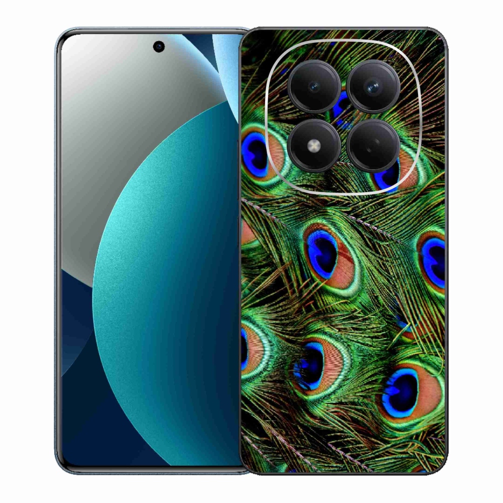 Gelový kryt mmCase na Xiaomi Redmi Note 15 Pro - paví peří