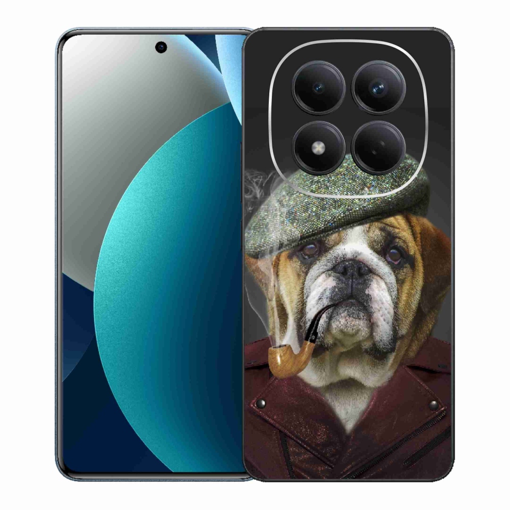 Gelový kryt mmCase na Xiaomi Redmi Note 15 Pro - pes s fajfkou
