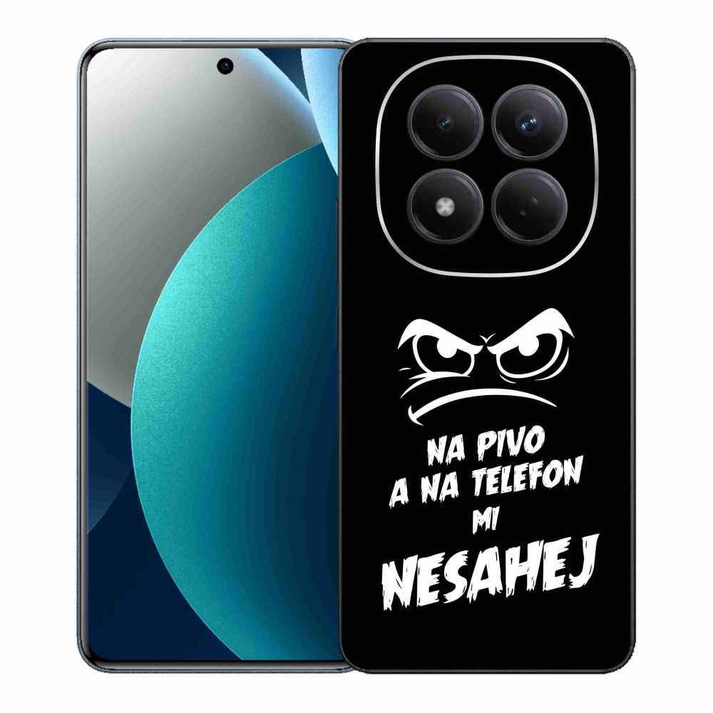 Gelový kryt mmCase na Xiaomi Redmi Note 15 Pro - pivní motiv 2 černé pozadí