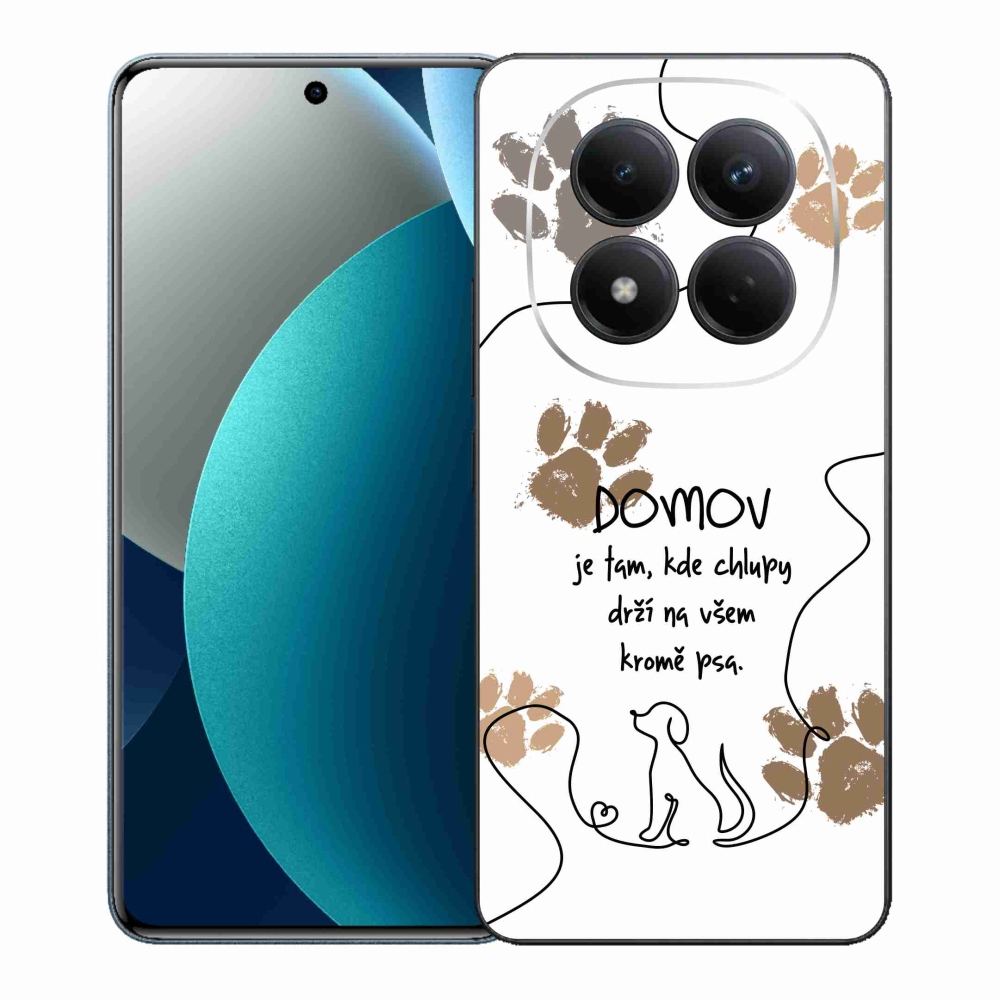 Gelový kryt mmCase na Xiaomi Redmi Note 15 Pro - psí motiv bílé pozadí