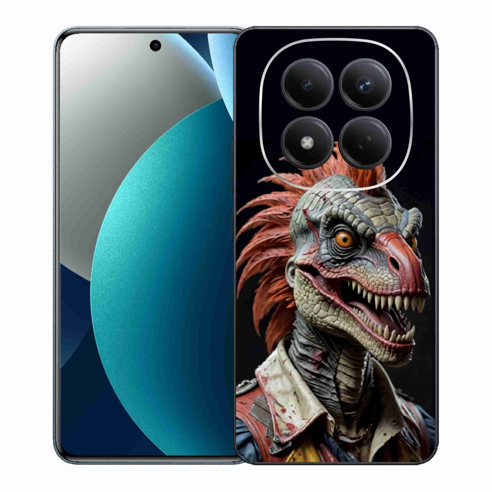 Gelový kryt mmCase na Xiaomi Redmi Note 15 Pro - punk dinosaurus