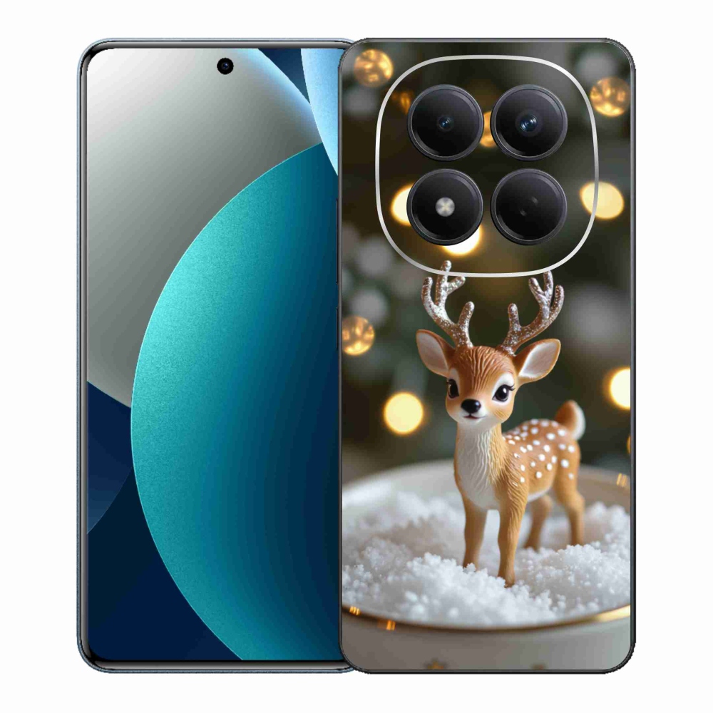 Gelový kryt mmCase na Xiaomi Redmi Note 15 Pro - roztomilý vánoční jelen