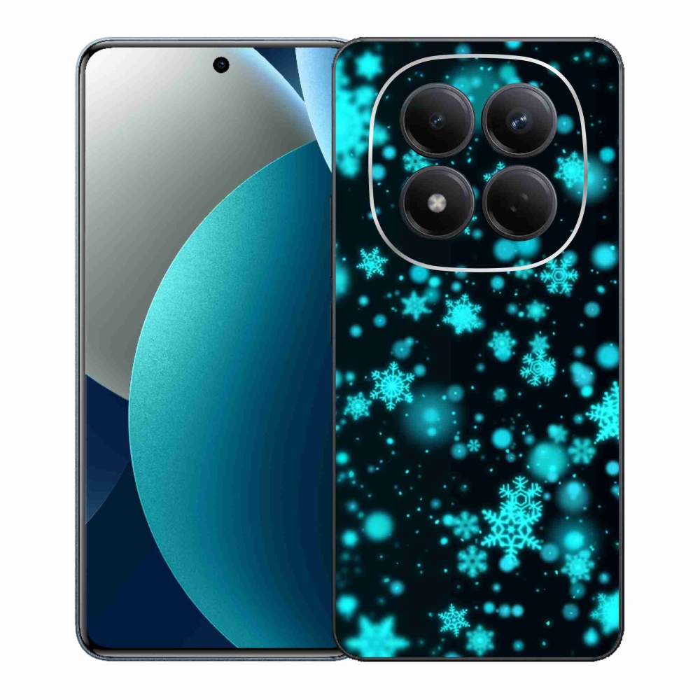 Gelový kryt mmCase na Xiaomi Redmi Note 15 Pro - sněhové vločky 1