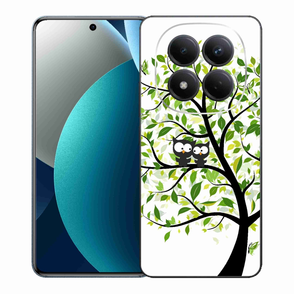 Gelový kryt mmCase na Xiaomi Redmi Note 15 Pro - sovičky na stromě