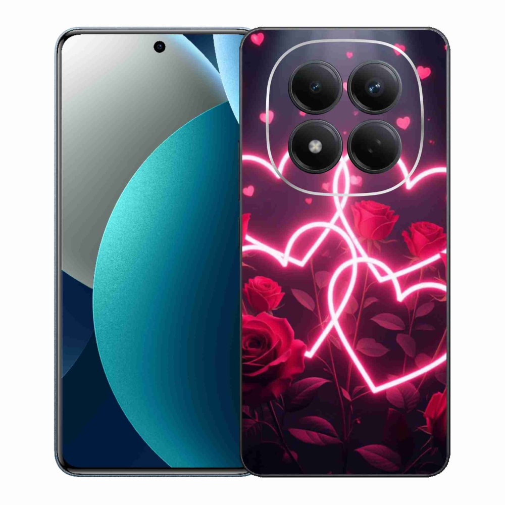 Gelový kryt mmCase na Xiaomi Redmi Note 15 Pro - srdce lásky