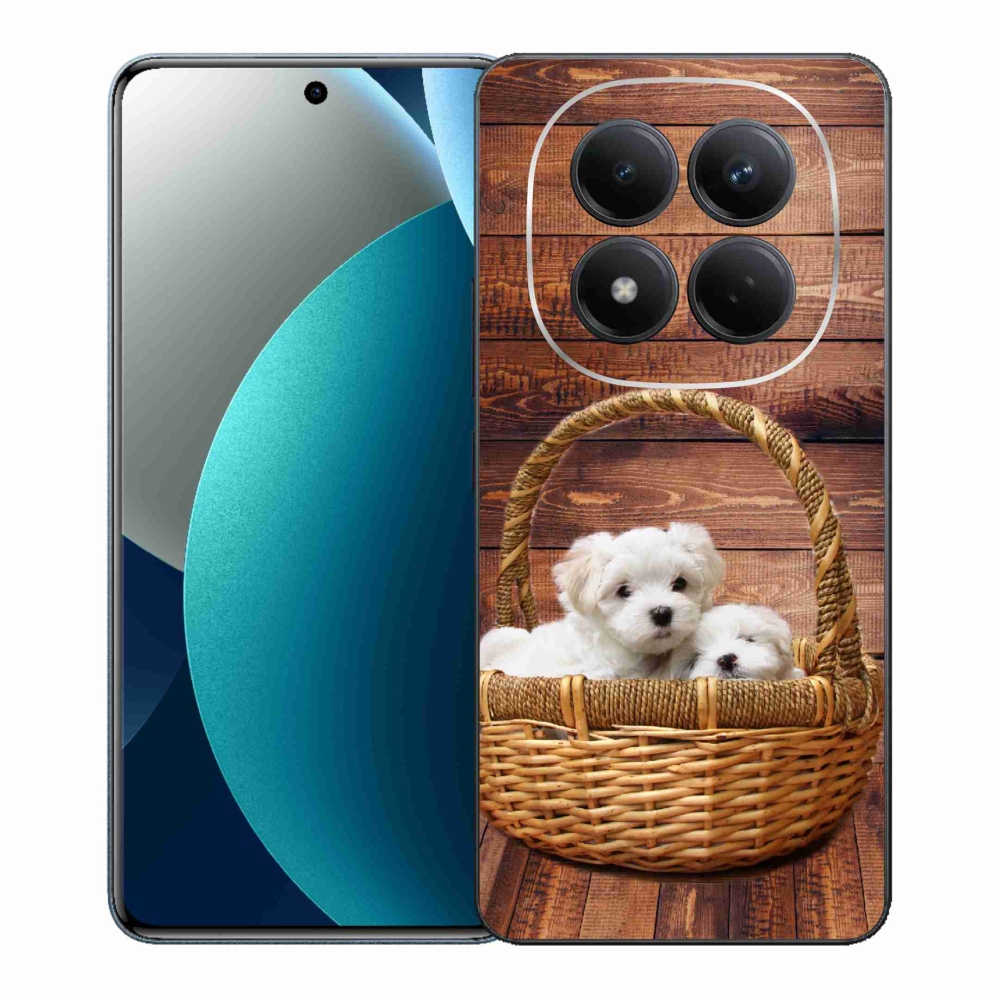 Gelový kryt mmCase na Xiaomi Redmi Note 15 Pro - štěňátka