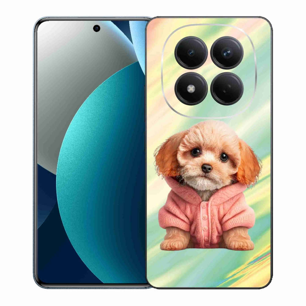Gelový kryt mmCase na Xiaomi Redmi Note 15 Pro - štěně ve svetru
