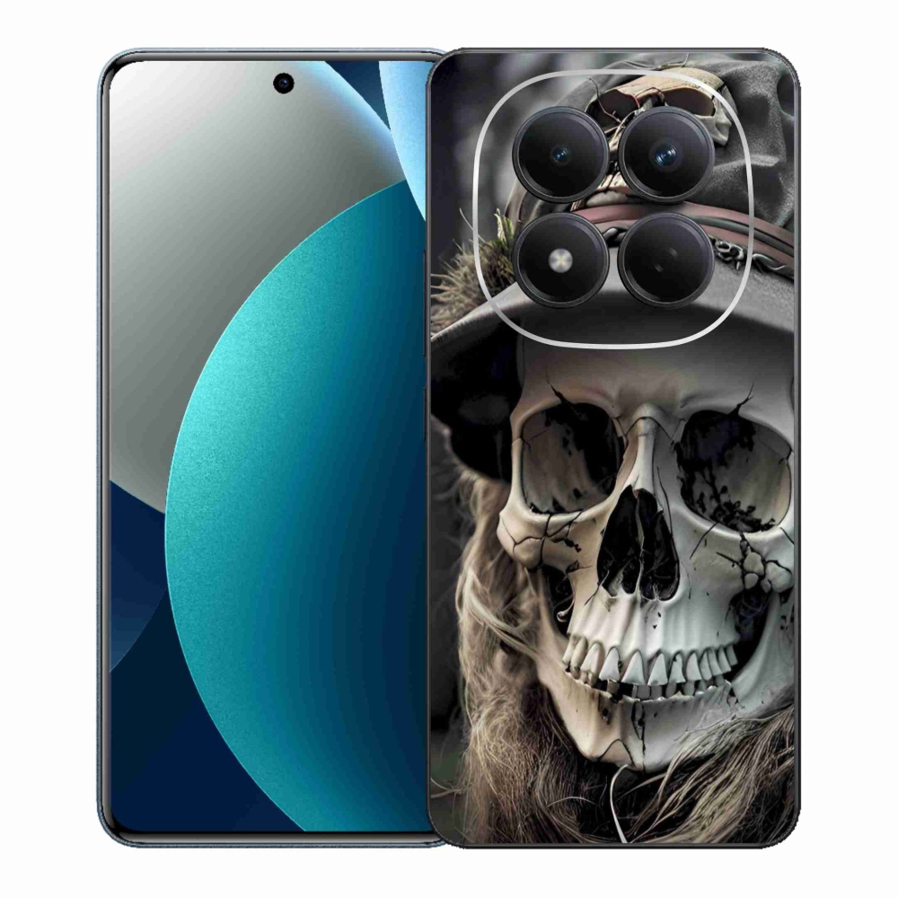 Gelový kryt mmCase na Xiaomi Redmi Note 15 Pro - temná lebka