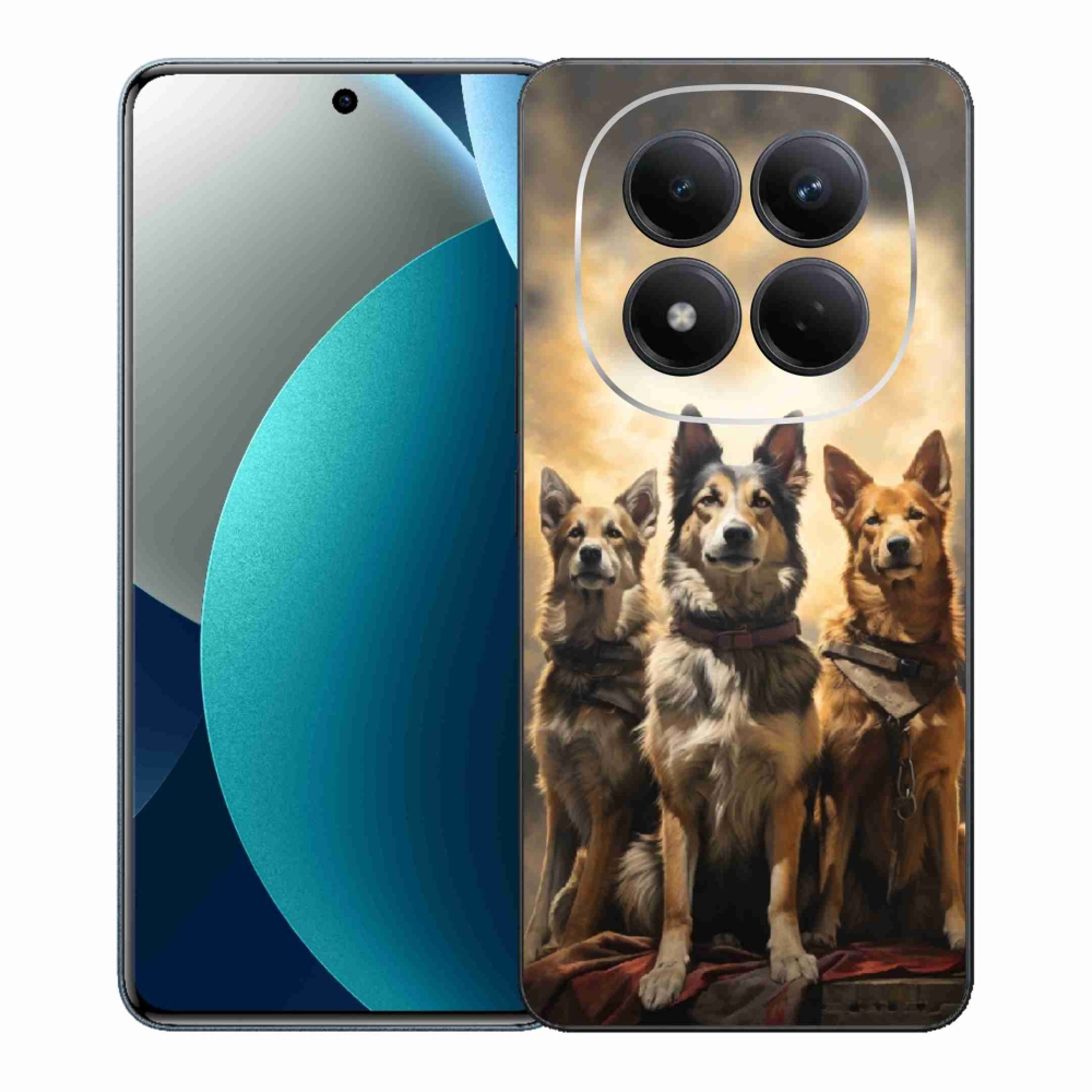 Gelový kryt mmCase na Xiaomi Redmi Note 15 Pro - tři psi