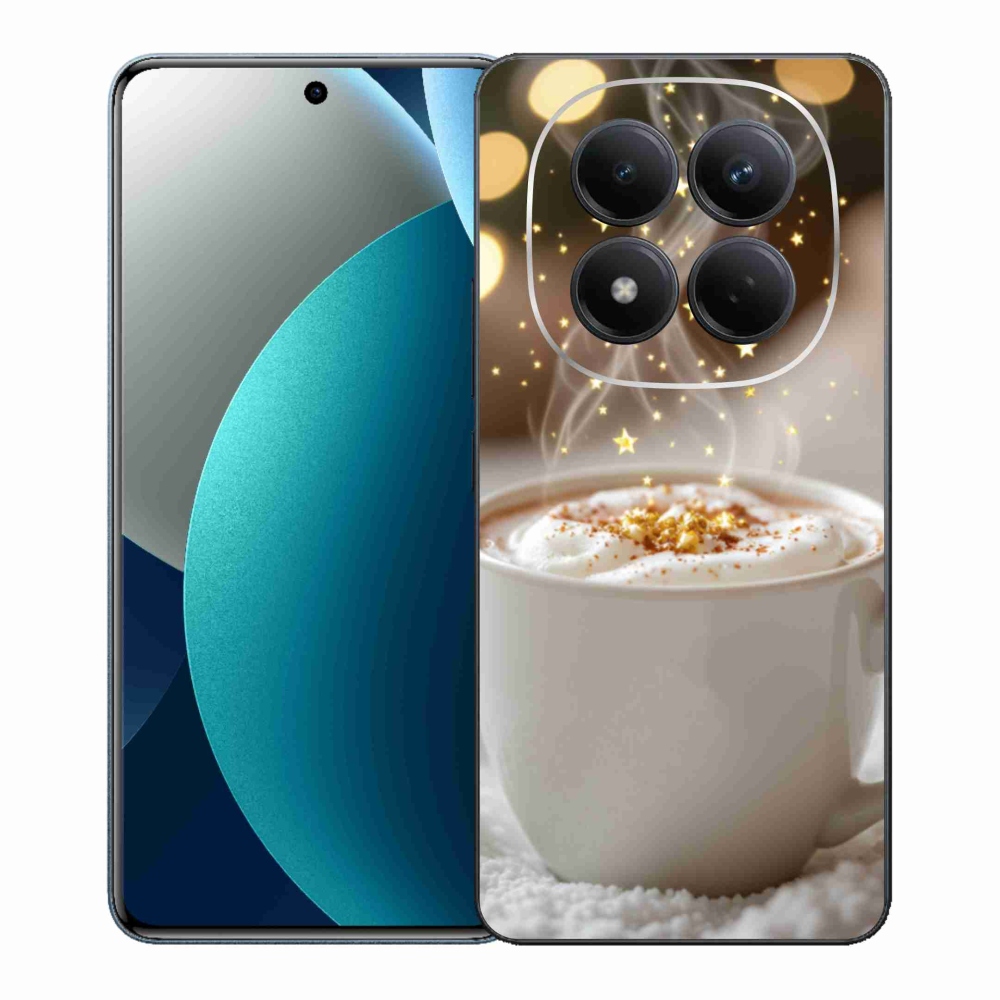 Gelový kryt mmCase na Xiaomi Redmi Note 15 Pro - vánoční horký nápoj