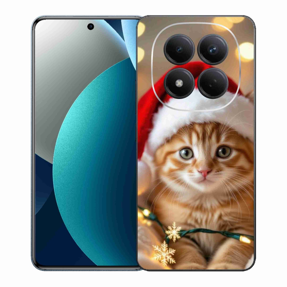 Gelový kryt mmCase na Xiaomi Redmi Note 15 Pro - vánoční kotě