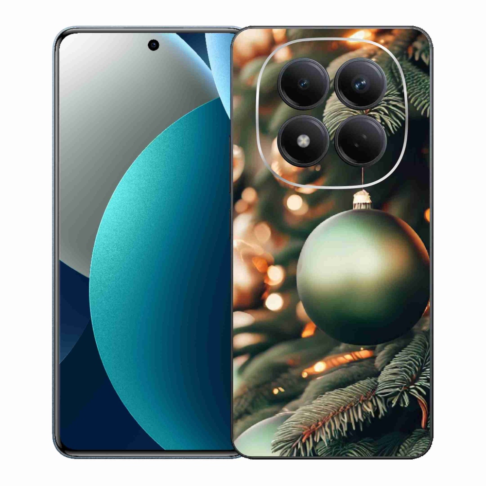 Gelový kryt mmCase na Xiaomi Redmi Note 15 Pro - vánoční ozdoby 1