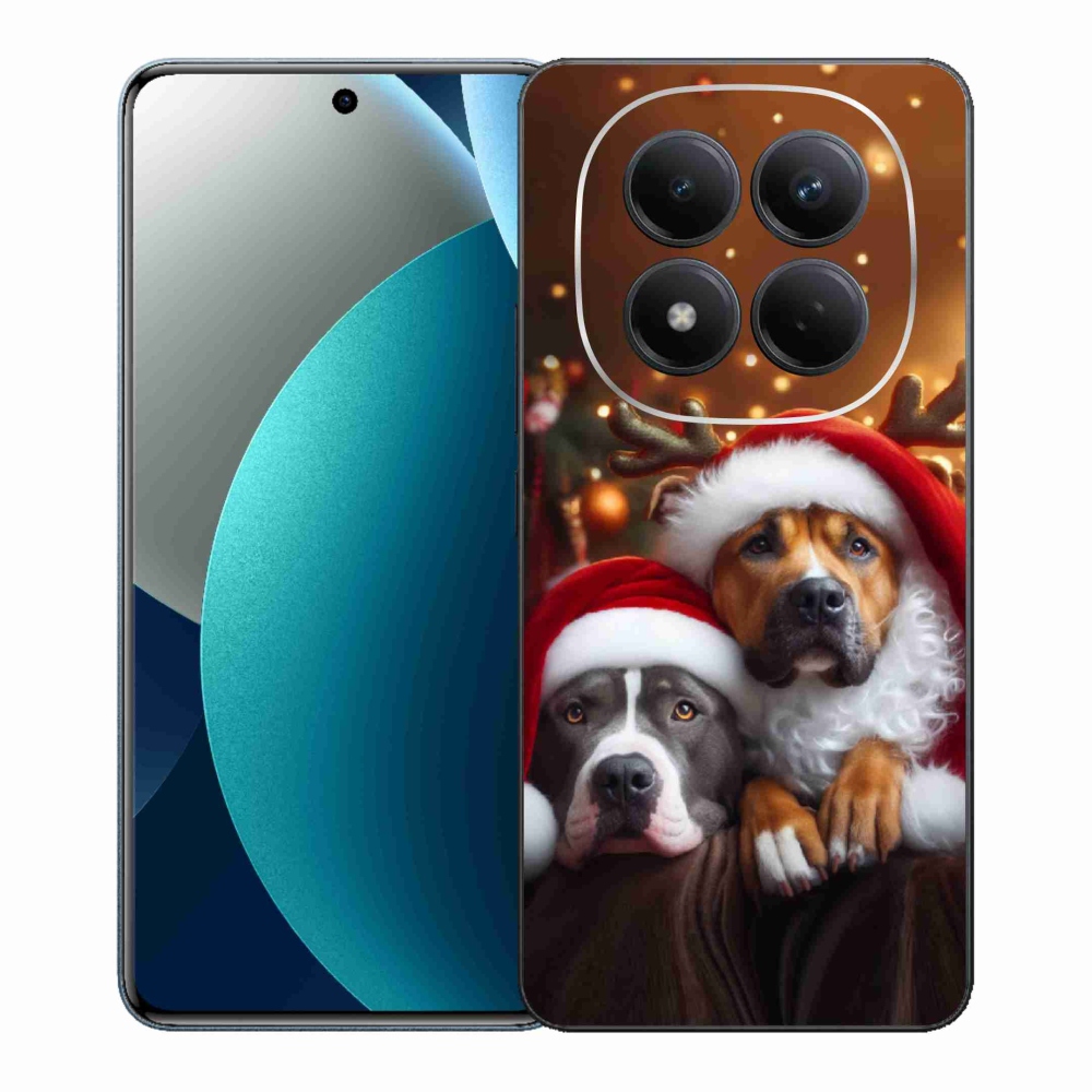 Gelový kryt mmCase na Xiaomi Redmi Note 15 Pro - vánoční psi