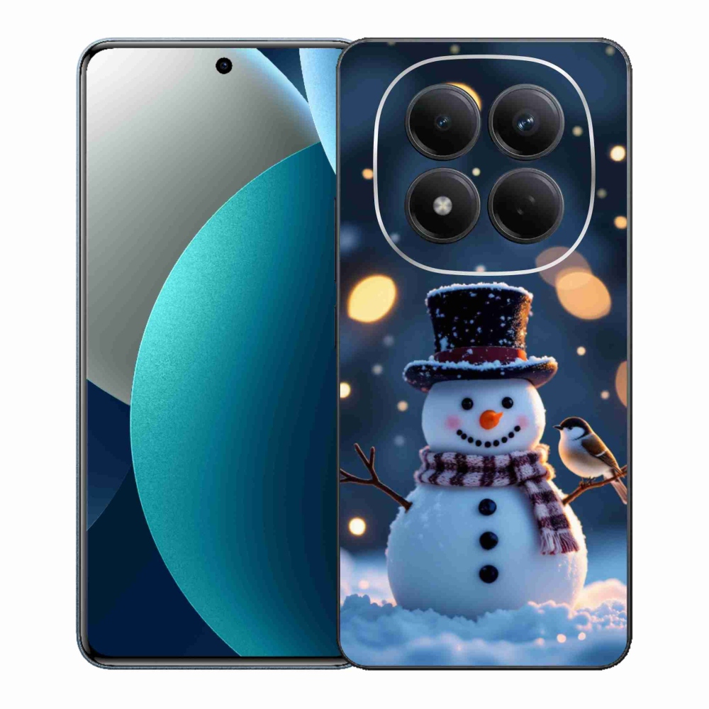 Gelový kryt mmCase na Xiaomi Redmi Note 15 Pro - vánoční sněhulák