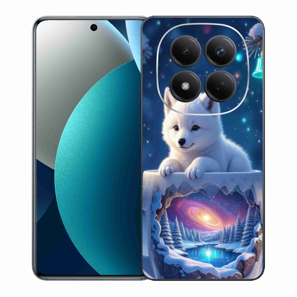 Gelový kryt mmCase na Xiaomi Redmi Note 15 Pro - vánoční štěně