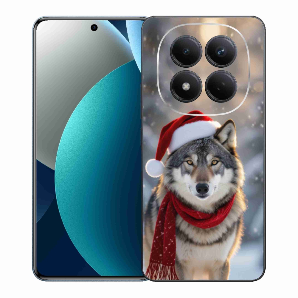Gelový kryt mmCase na Xiaomi Redmi Note 15 Pro - vánoční vlk