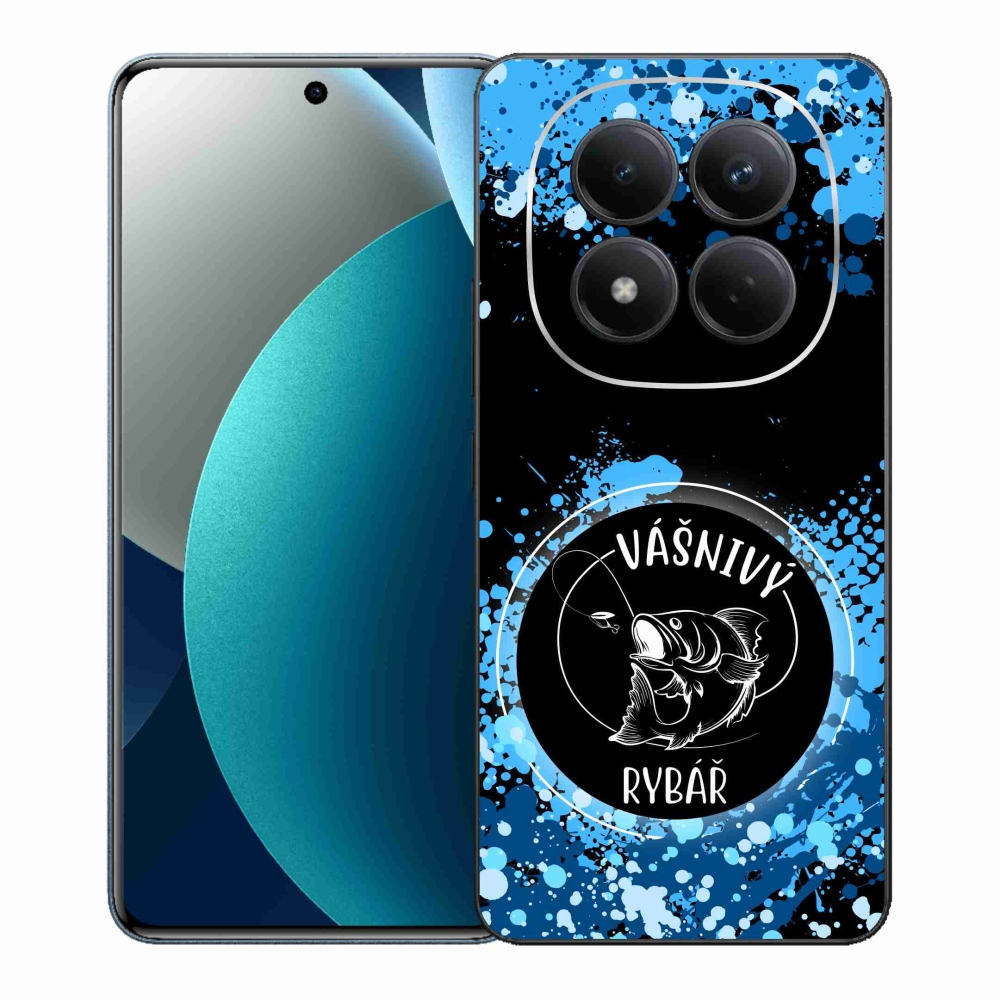 Gelový kryt mmCase na Xiaomi Redmi Note 15 Pro - vášnivý rybář černé pozadí