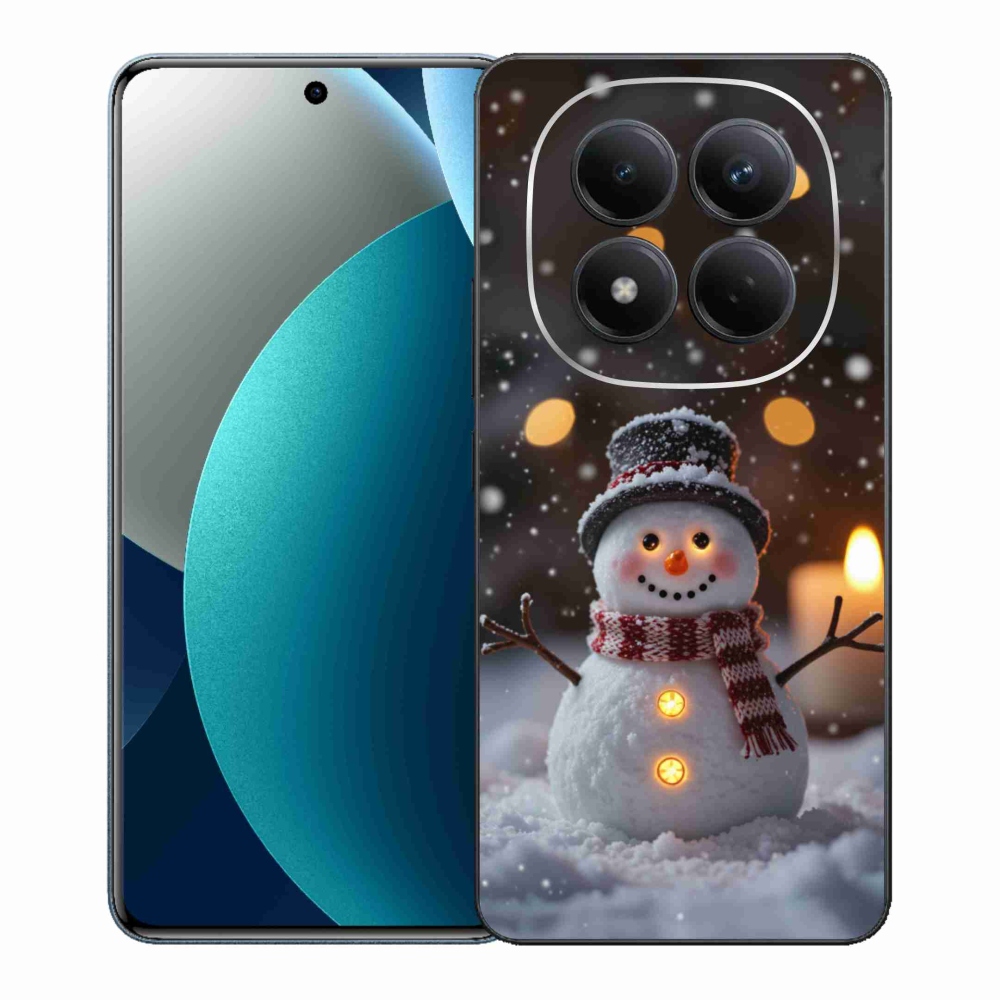 Gelový kryt mmCase na Xiaomi Redmi Note 15 Pro - veselý sněhulák