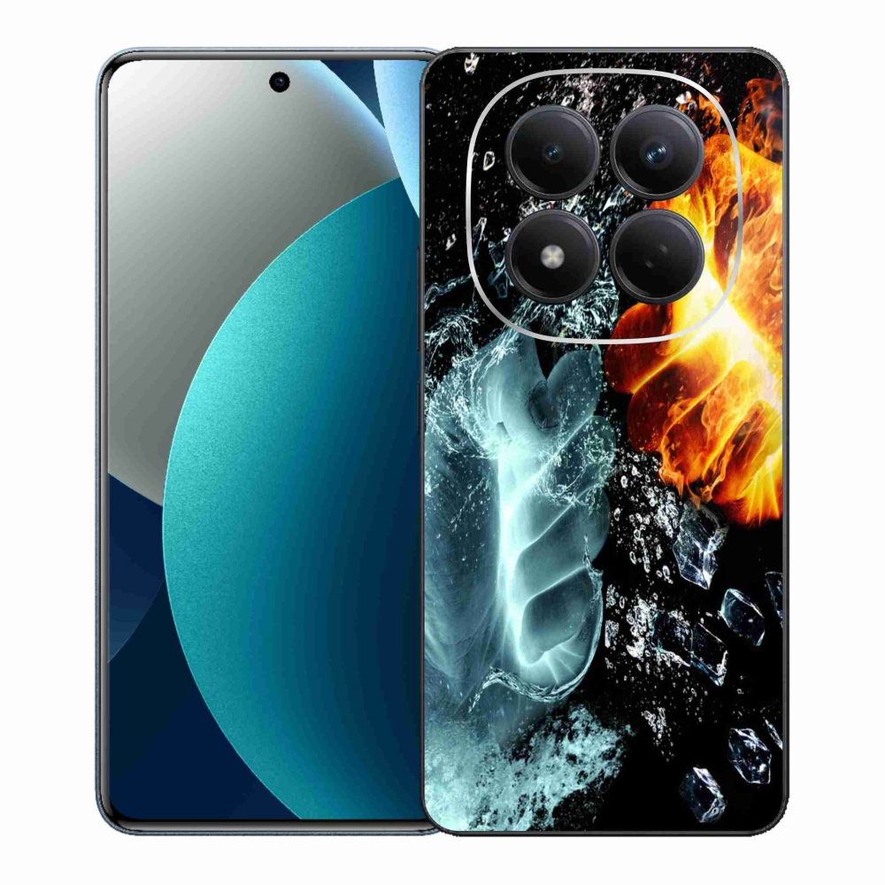 Gelový kryt mmCase na Xiaomi Redmi Note 15 Pro - voda a oheň