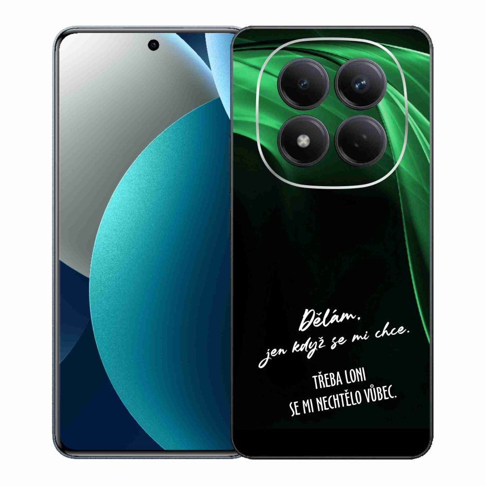 Gelový kryt mmCase na Xiaomi Redmi Note 15 Pro - vtipný text 12 černé pozadí