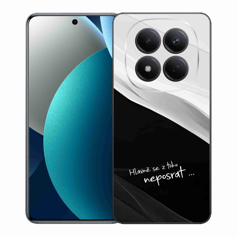 Gelový kryt mmCase na Xiaomi Redmi Note 15 Pro - vtipný text 13 černobílé pozadí