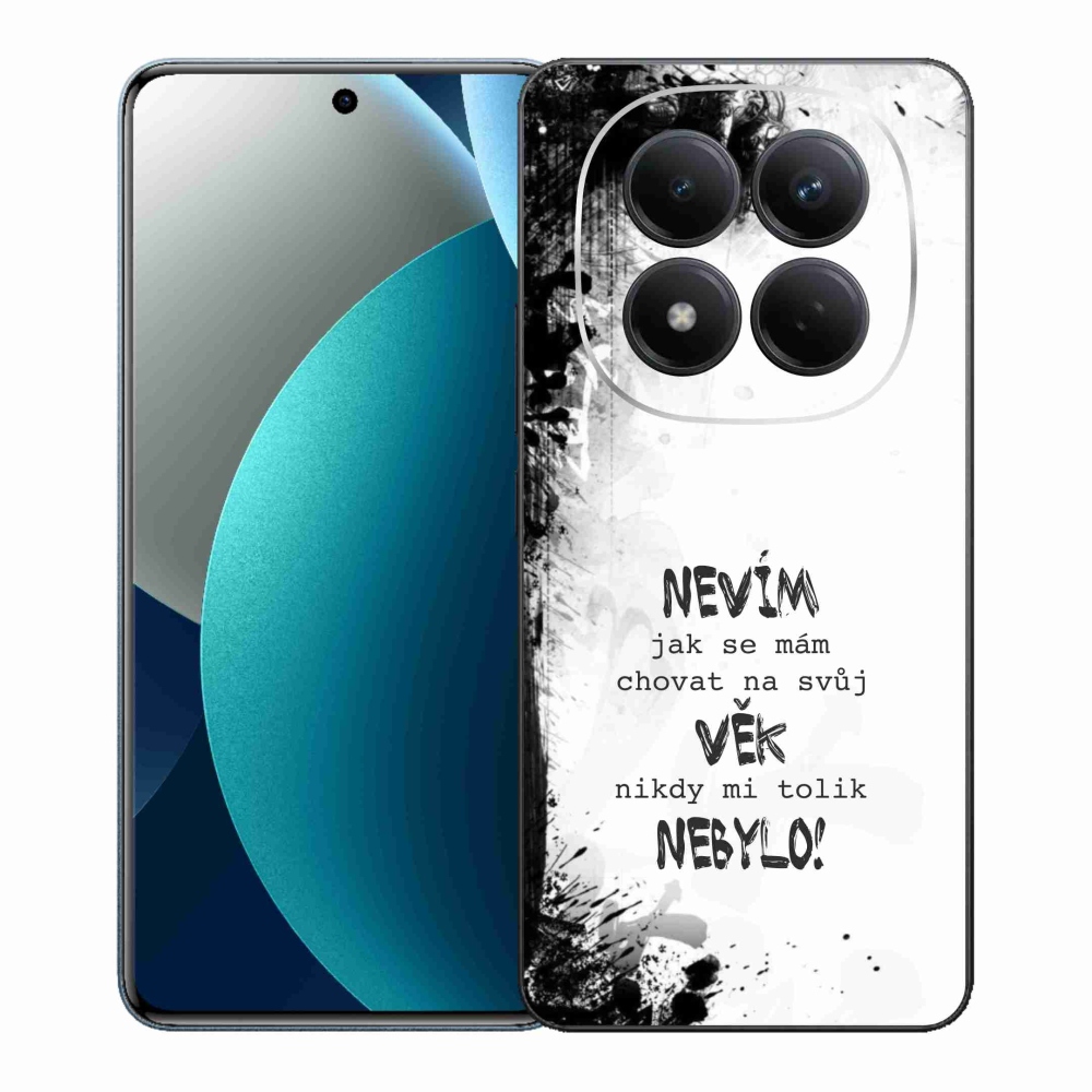 Gelový kryt mmCase na Xiaomi Redmi Note 15 Pro - vtipný text 14 bílé pozadí
