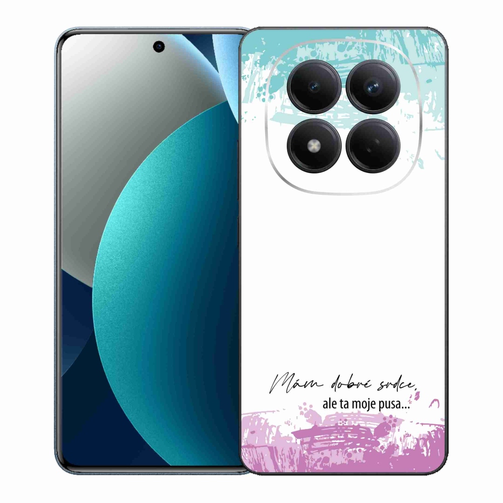 Gelový kryt mmCase na Xiaomi Redmi Note 15 Pro - vtipný text 3 bílé pozadí