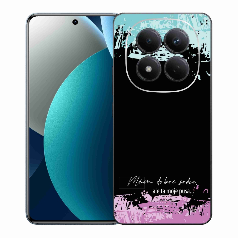Gelový kryt mmCase na Xiaomi Redmi Note 15 Pro - vtipný text 3 černé pozadí