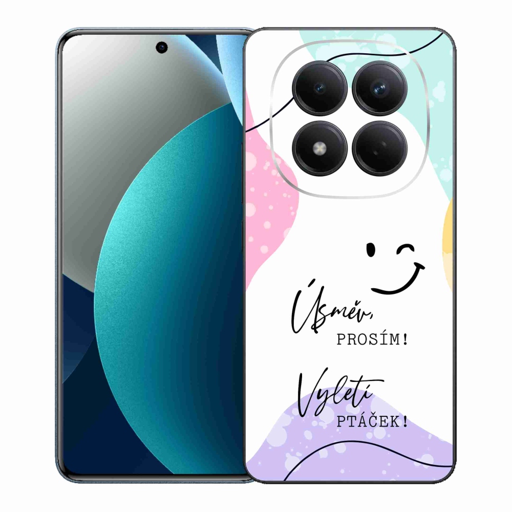 Gelový kryt mmCase na Xiaomi Redmi Note 15 Pro - vtipný text 4 bílé pozadí