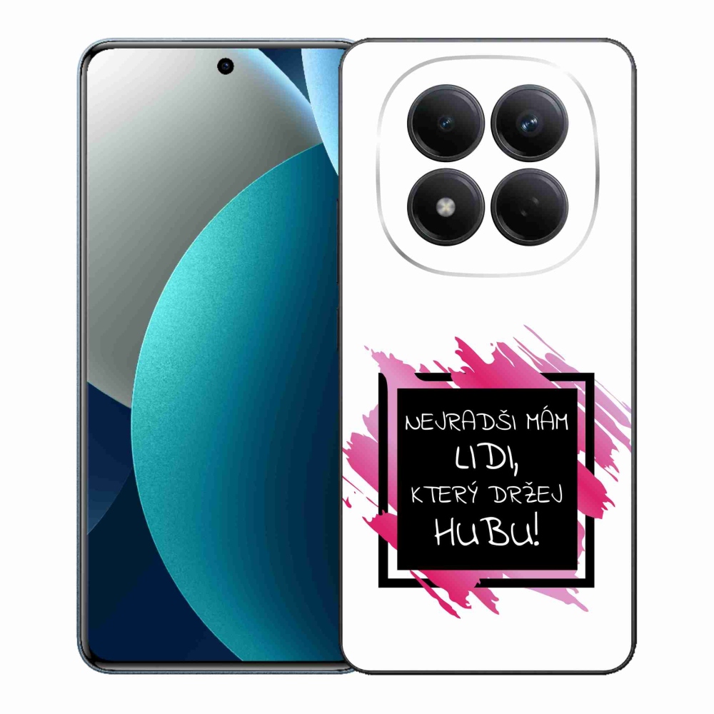 Gelový kryt mmCase na Xiaomi Redmi Note 15 Pro - vtipný text 7 černobílé pozadí