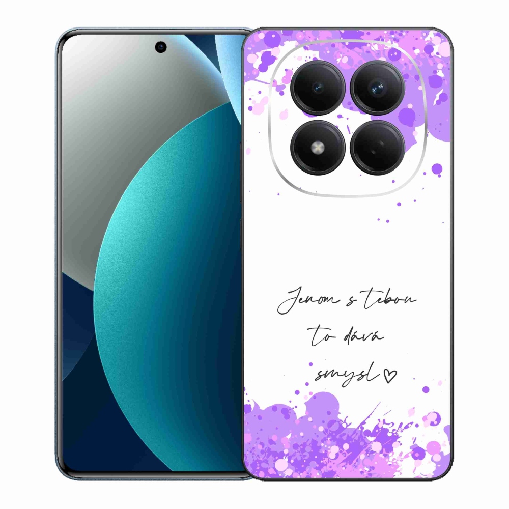 Gelový kryt mmCase na Xiaomi Redmi Note 15 Pro - zamilovaný text bílé pozadí