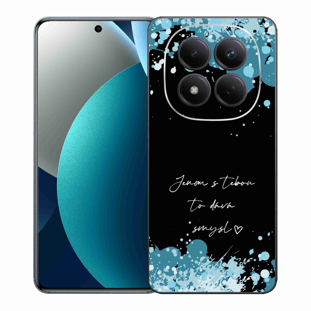 Gelový kryt mmCase na Xiaomi Redmi Note 15 Pro - zamilovaný text černé pozadí