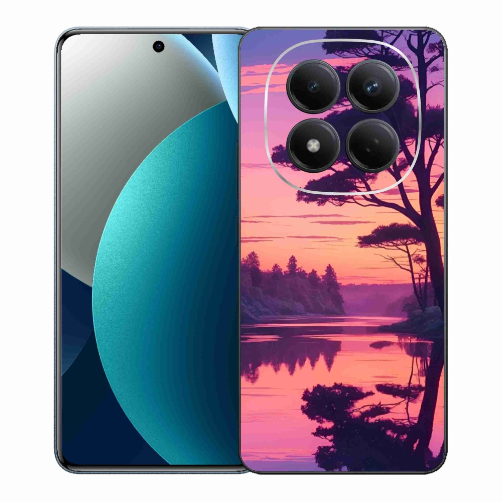 Gelový kryt mmCase na Xiaomi Redmi Note 15 Pro - západ slunce nad jezerem