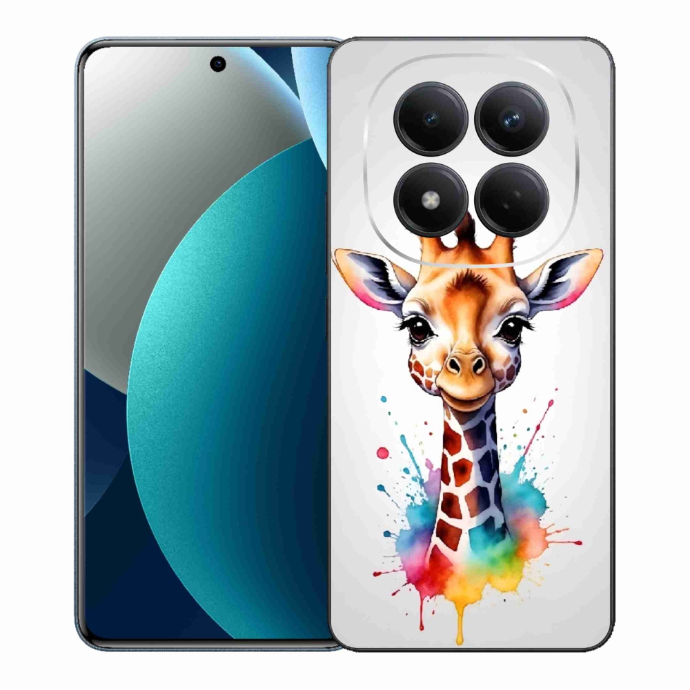 Gelový kryt mmCase na Xiaomi Redmi Note 15 Pro - žirafa 1