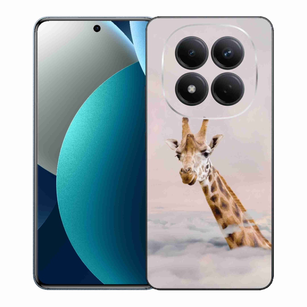 Gelový kryt mmCase na Xiaomi Redmi Note 15 Pro - žirafa v oblacích